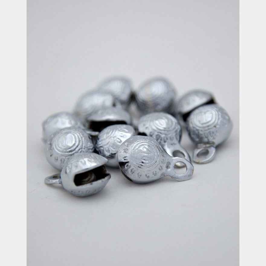 Dozen Single-Cut Embossed Brass Bells