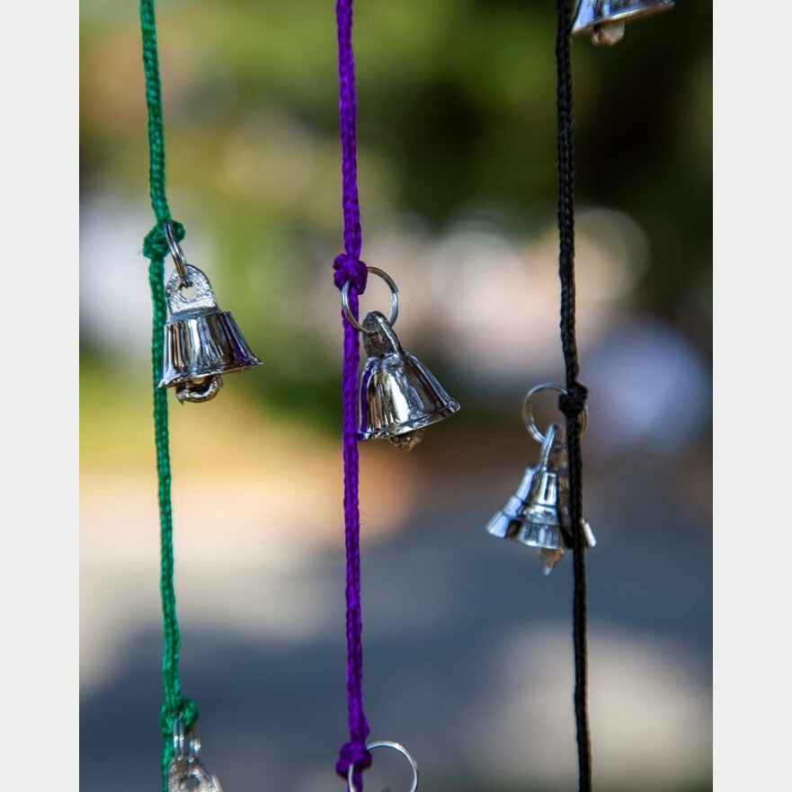 Mini Brass Bell Strand on 30 inch Cord
