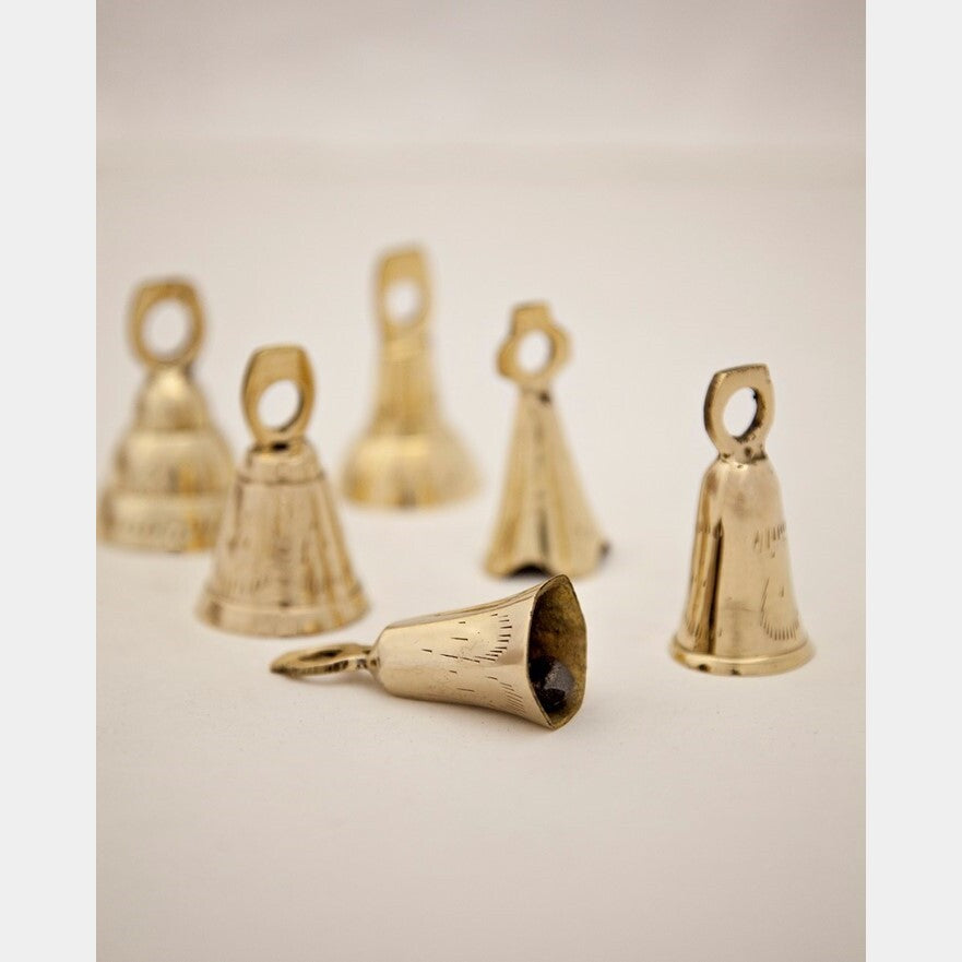 2.5 inch assorted brass bells set