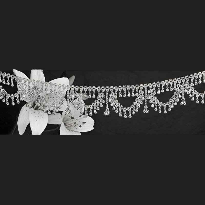 36-Inch Silver-Tone Belt with Bells - Stylish & Festive Fashion Statement
