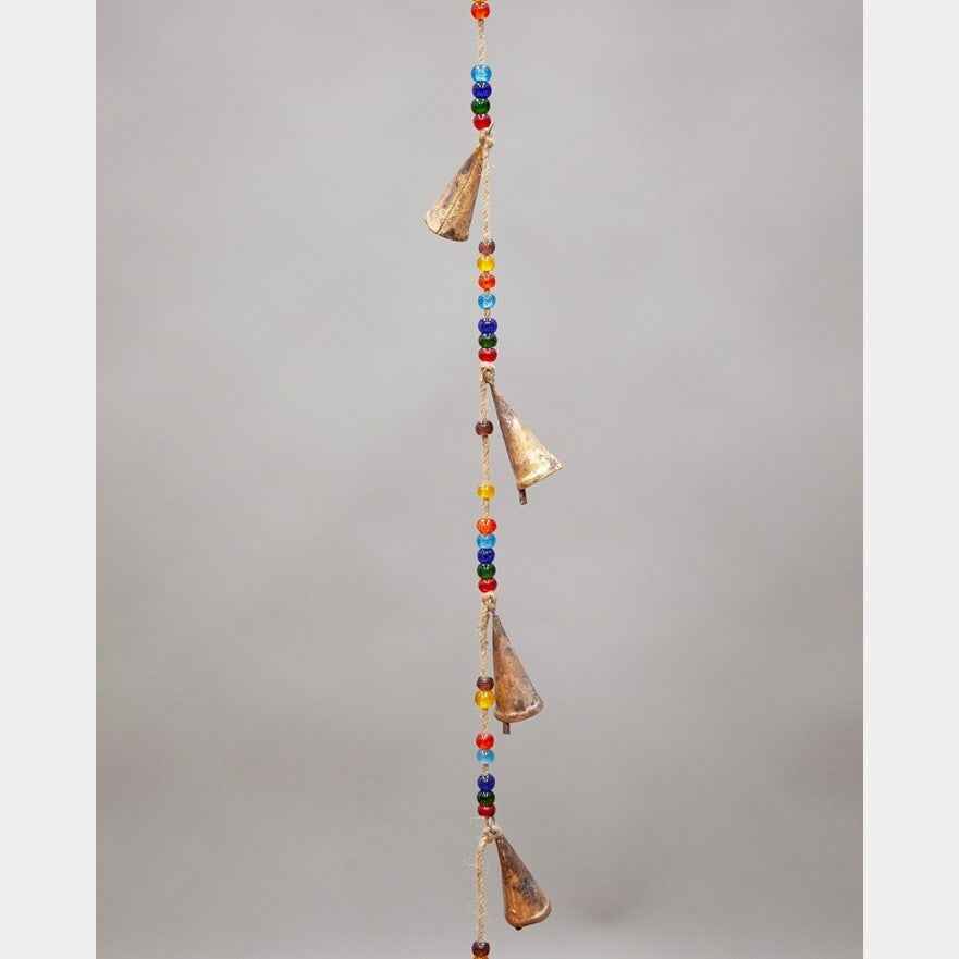 7-Chakra Beaded Chime with Tin Bells