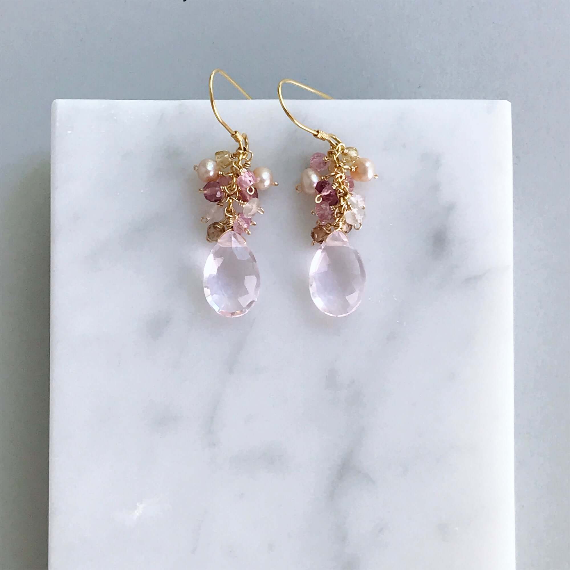 Rose Pink Bala Earrings