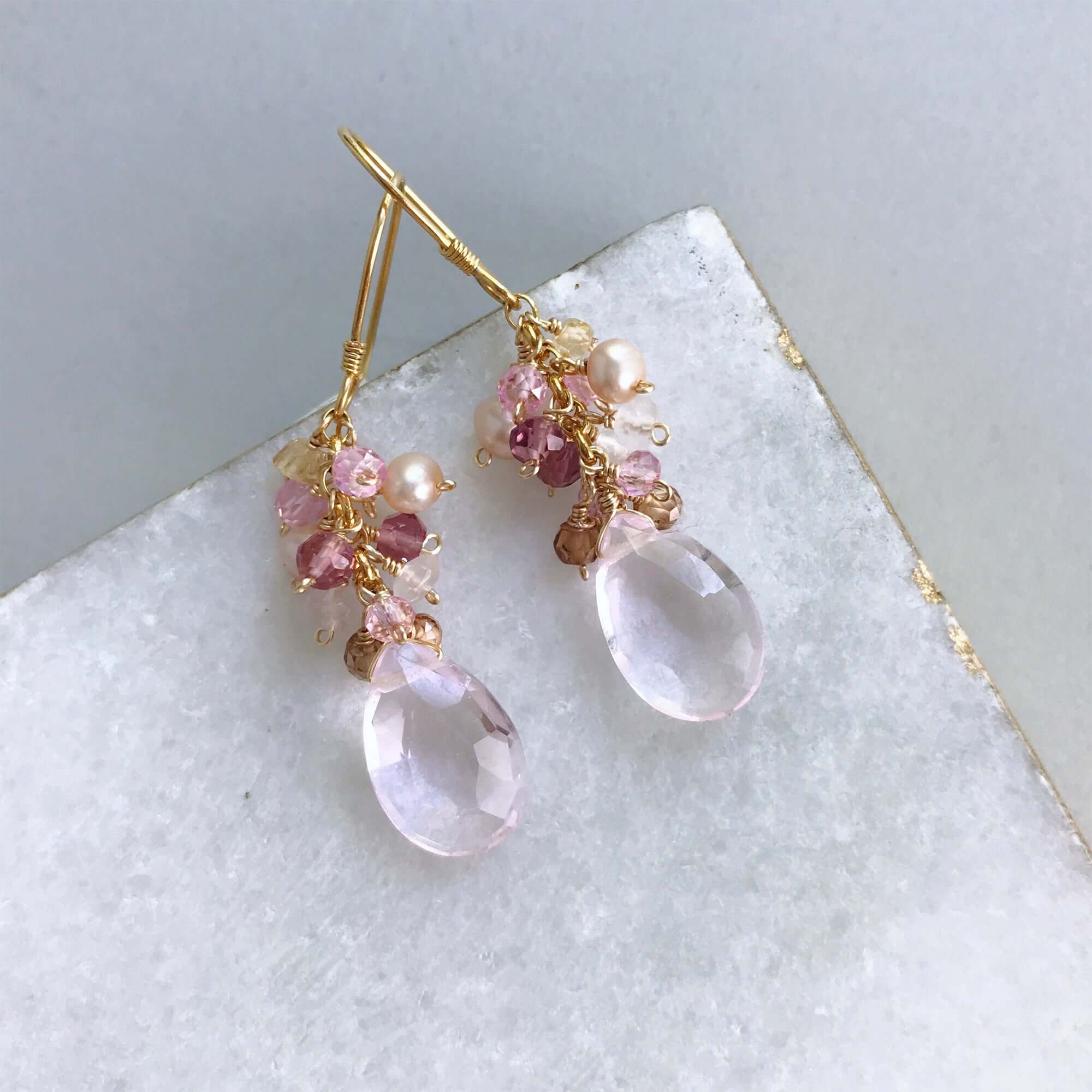 Rose Pink Bala Earrings