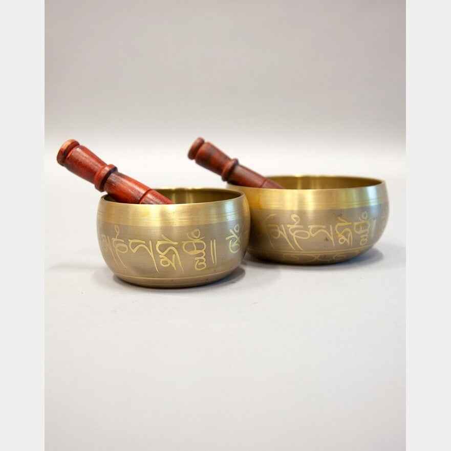 7-Metals Buddha Singing Bowls with Mallets