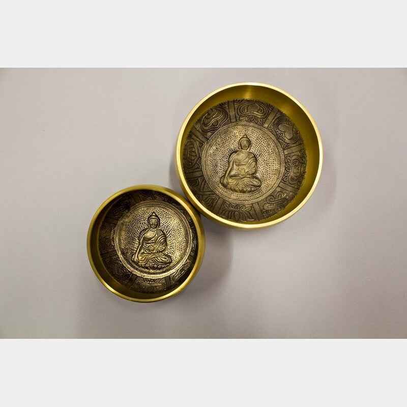 7-Metals Buddha Singing Bowls with Mallets