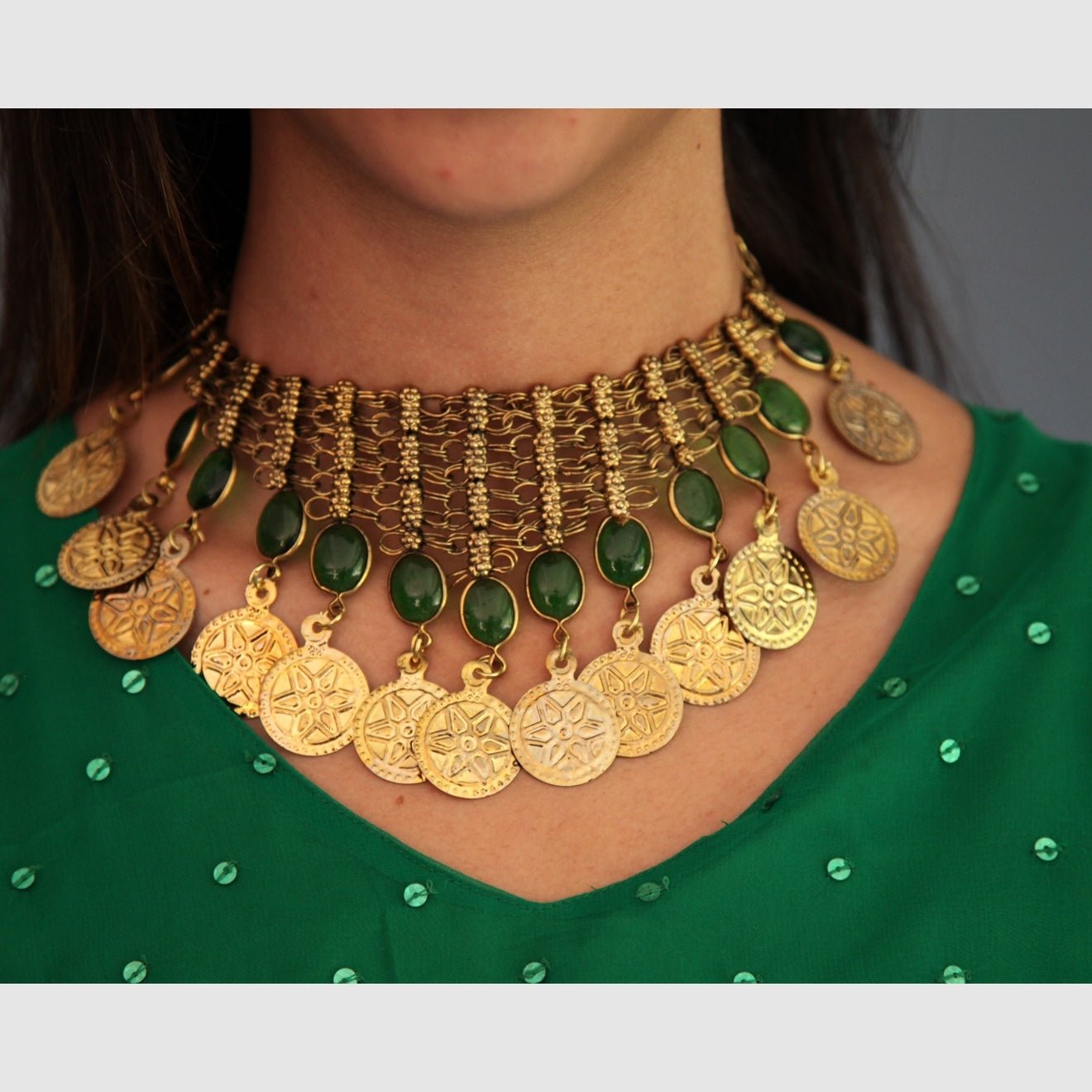 Afghan Necklace - Classic & Traditional Style Accessory - Apparel & Accessories > Jewelry > Necklaces - Bellbazaar.com