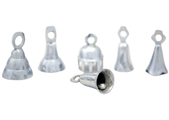Brass Bells Set - 2.5 inch - Assorted Six Designs - Decorative Bells - Bell Bazaar