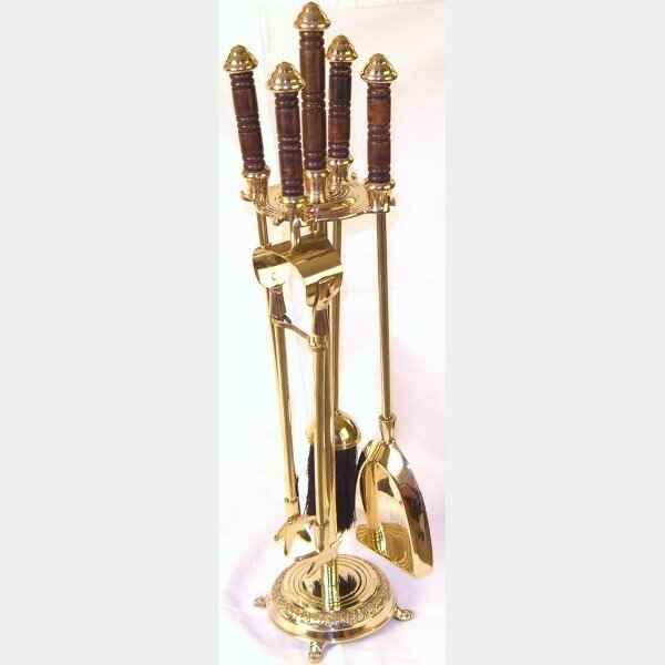 Brass Fire Place Tool Set