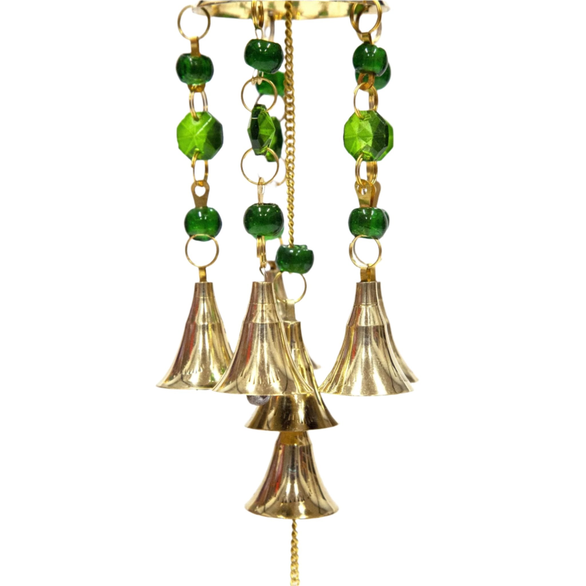 Brass Glass Assorted Dome Bell Wind Chime - Decorative Bells - Bellbazaar.com - BS356