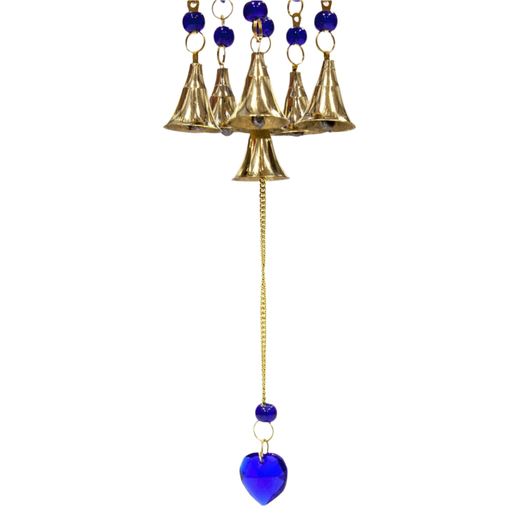 Brass Glass Assorted Dome Bell Wind Chime - Decorative Bells - Bellbazaar.com - BS356