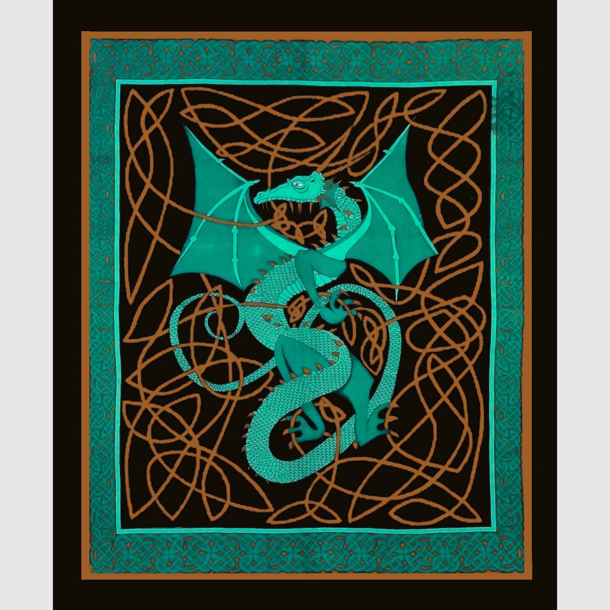 eltic Print Tapestry – Handcrafted Cotton Wall Art