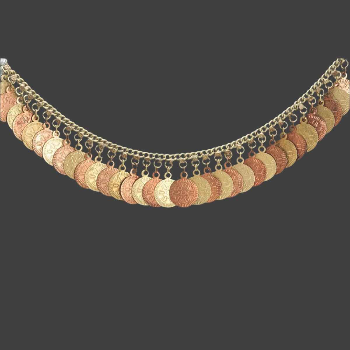 Copper-Tone White Metal Necklace