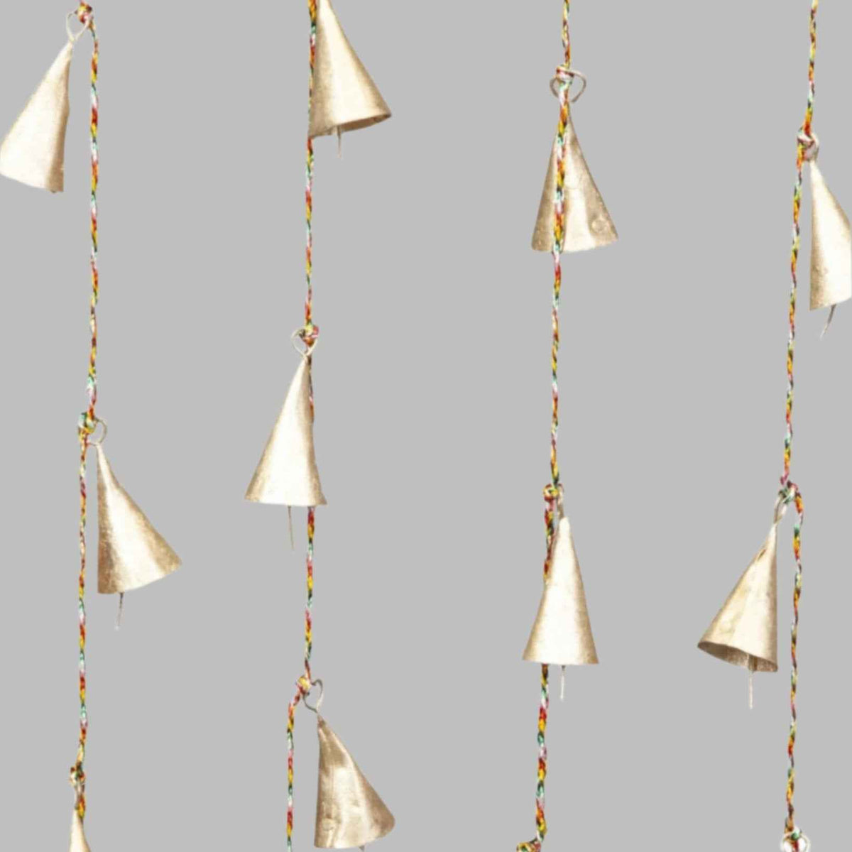 Eight Cone Shape Tin Bell Cord Chime