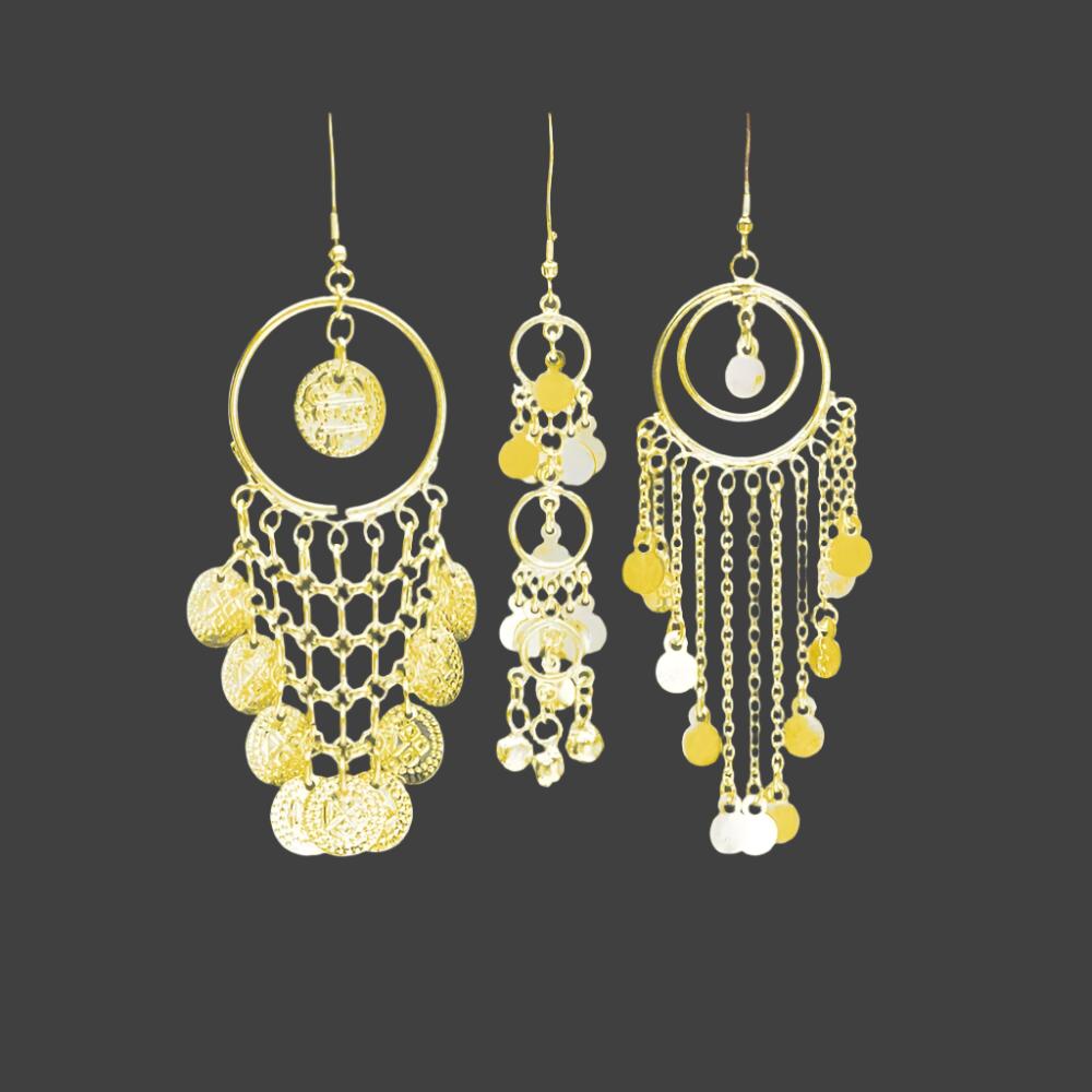 Elegant White Metal Earrings with Unique Design (007) - Timeless Style Accessory - Apparel & Accessories > Jewelry > Earrings