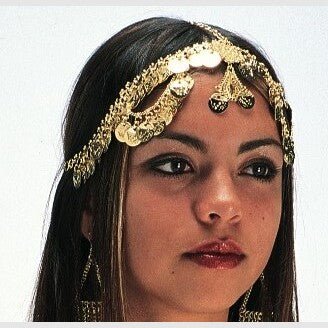 Exceptional White Metal Headpiece featuring Looping Coins - Eye - catching & Creative Adornment - Apparel & Accessories