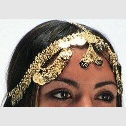 Exceptional White Metal Headpiece featuring Looping Coins - Eye - catching & Creative Adornment - Apparel & Accessories