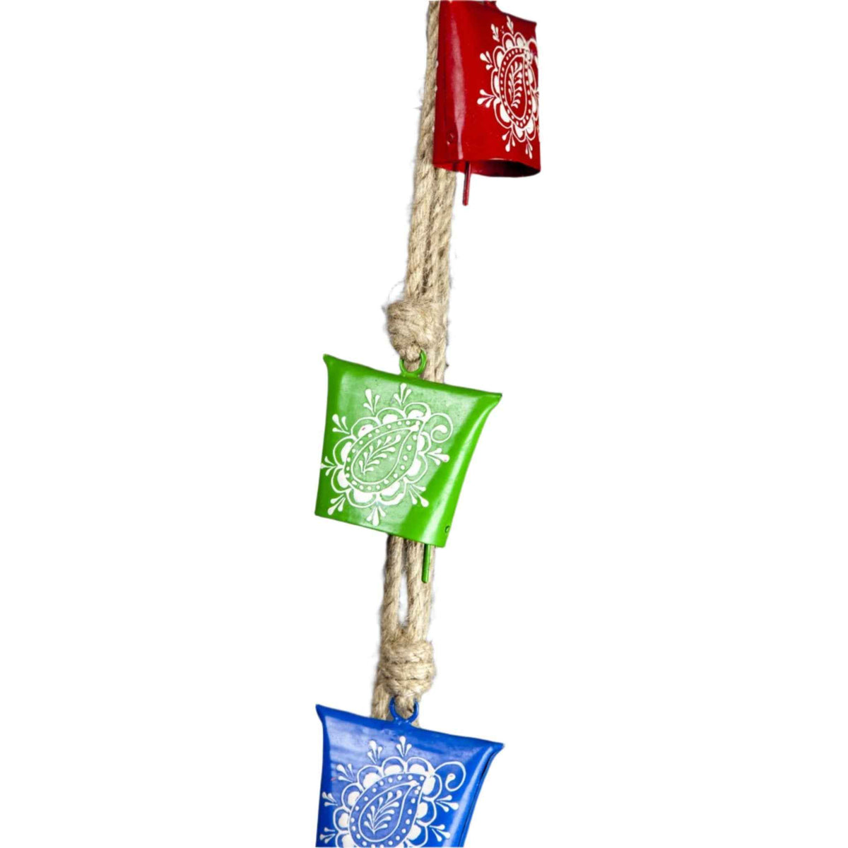Hand Painted Bells On Jute
