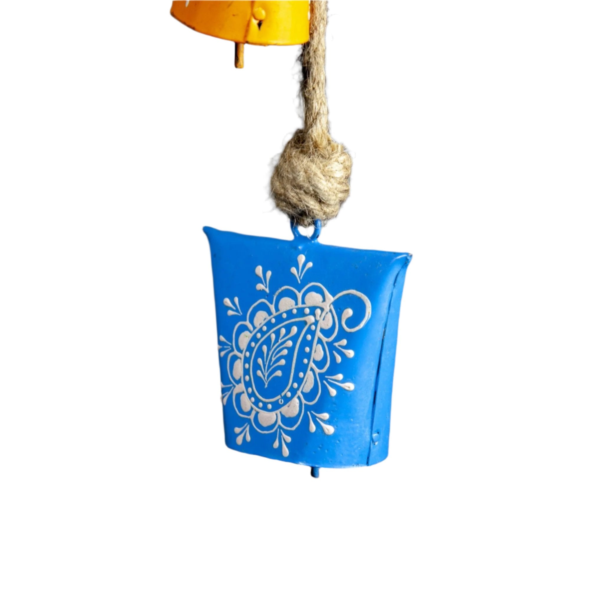 Hand Painted Bells On Jute - Decorative Bells - Bellbazaar.com - TS275