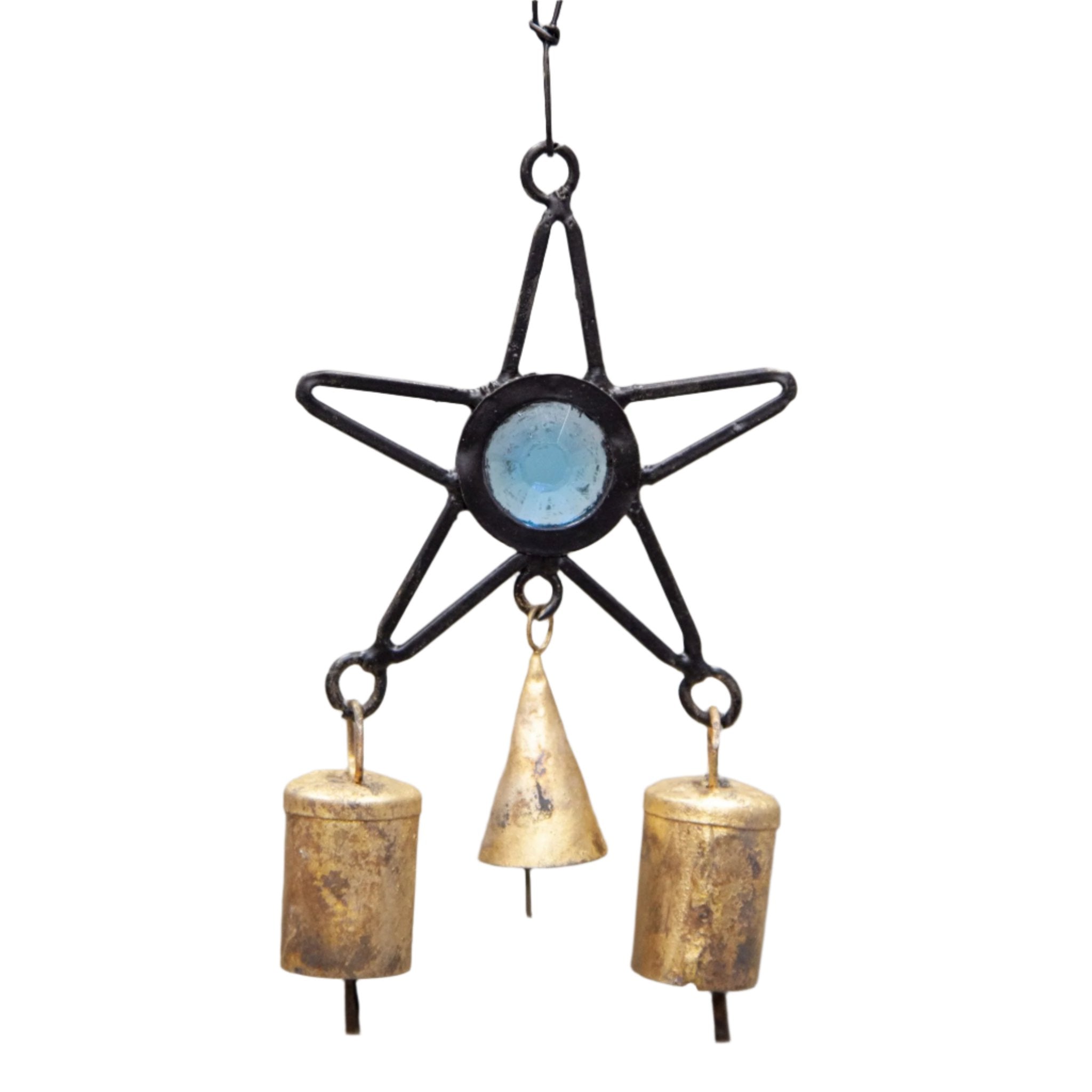 Iron Celestial Chime With Glass Accents - Decorative Bells - Bellbazaar.com - TS811