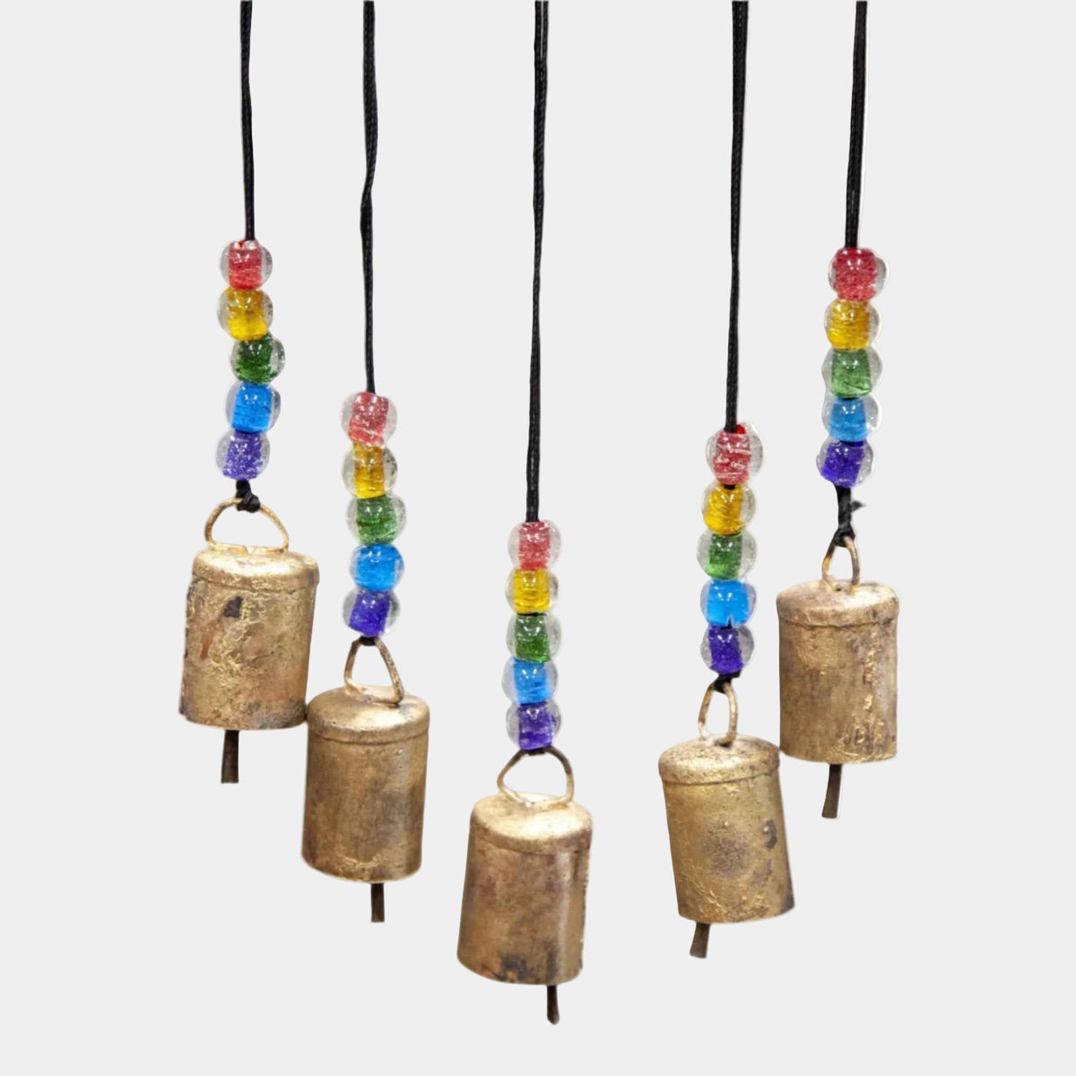 Iron Celtic Bell & Glass Accent Wind Chime