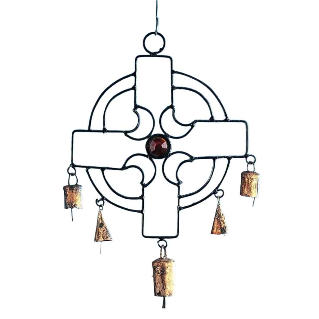 Iron Cross Bell Wind Chime
