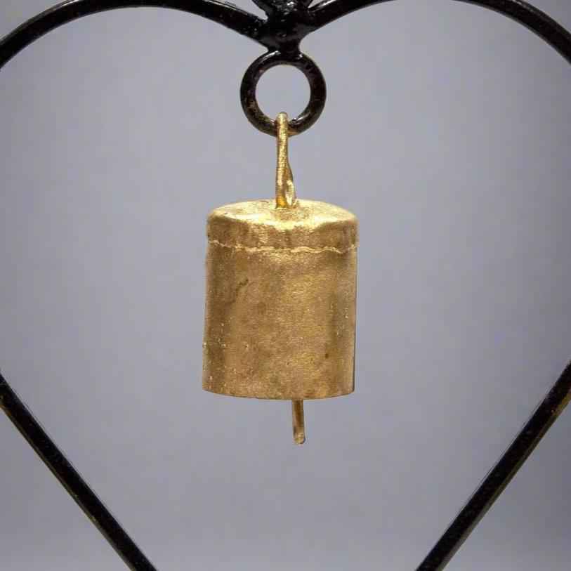 Iron Heart Chime with Four Bells