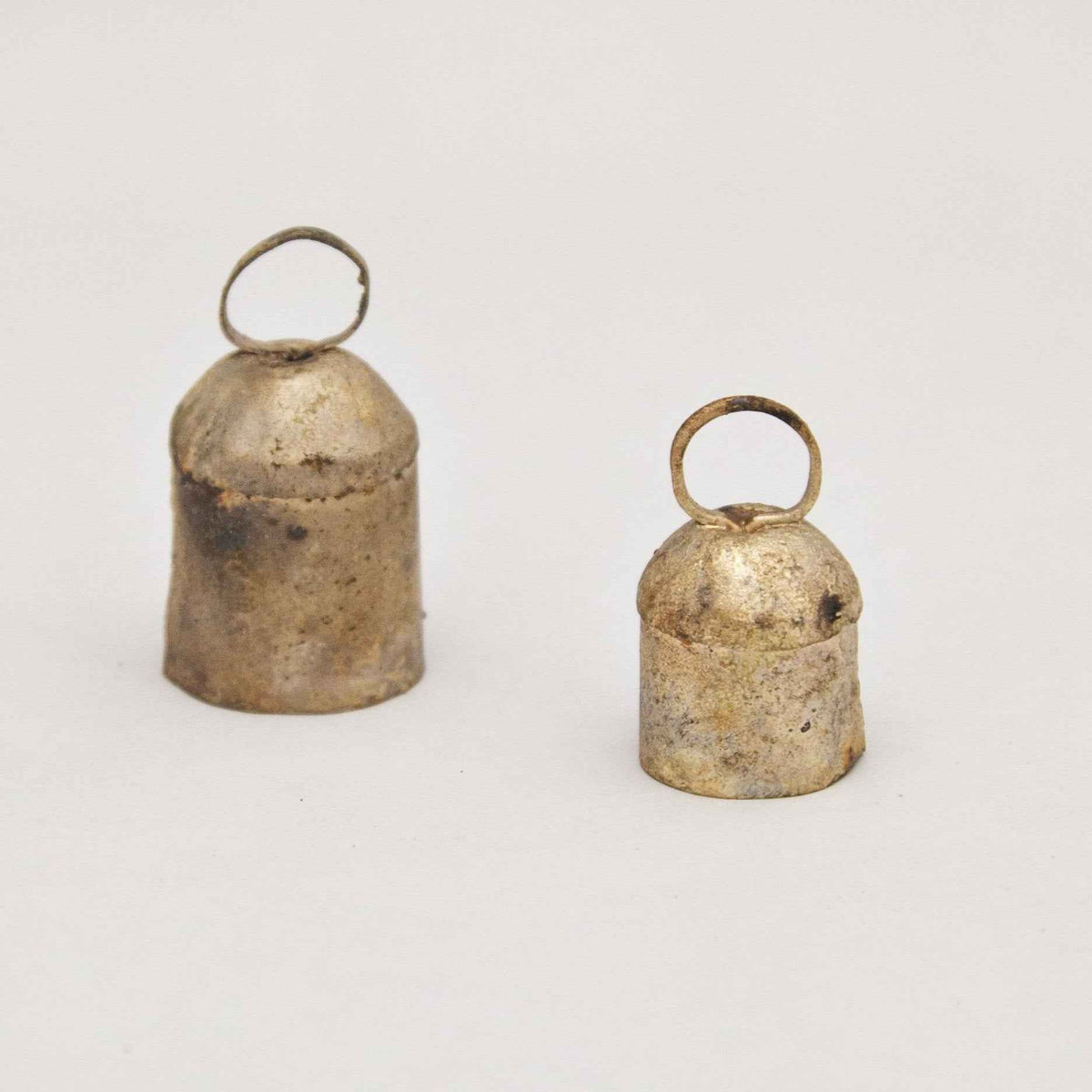 Dozen Rustic Tin Bells with Rounded Top