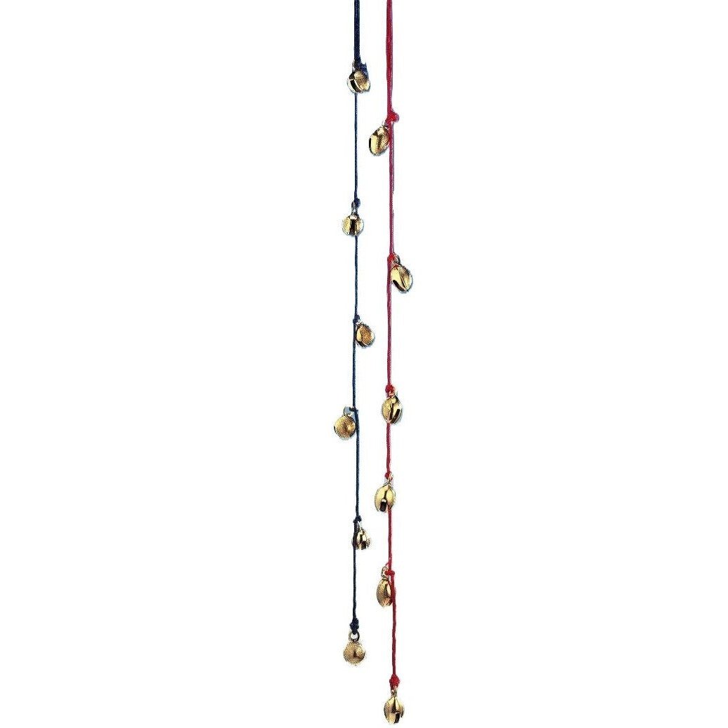 Six Brass Bells on a Cord - 36"L(DISCONTINUED) - Decorative Bells - Bellbazaar.com - BS040 - acorn