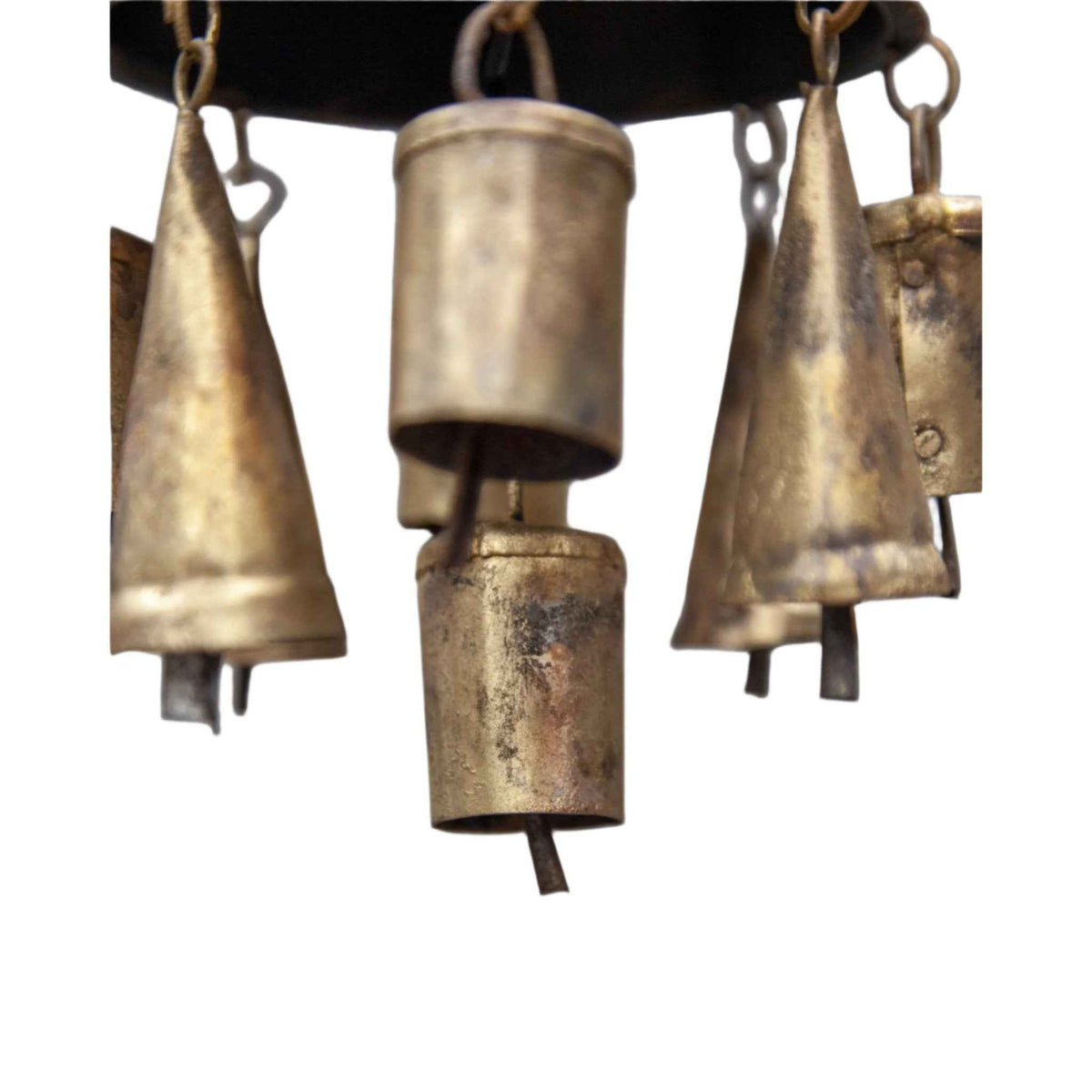 Tin Cone Chime With 9 Bells