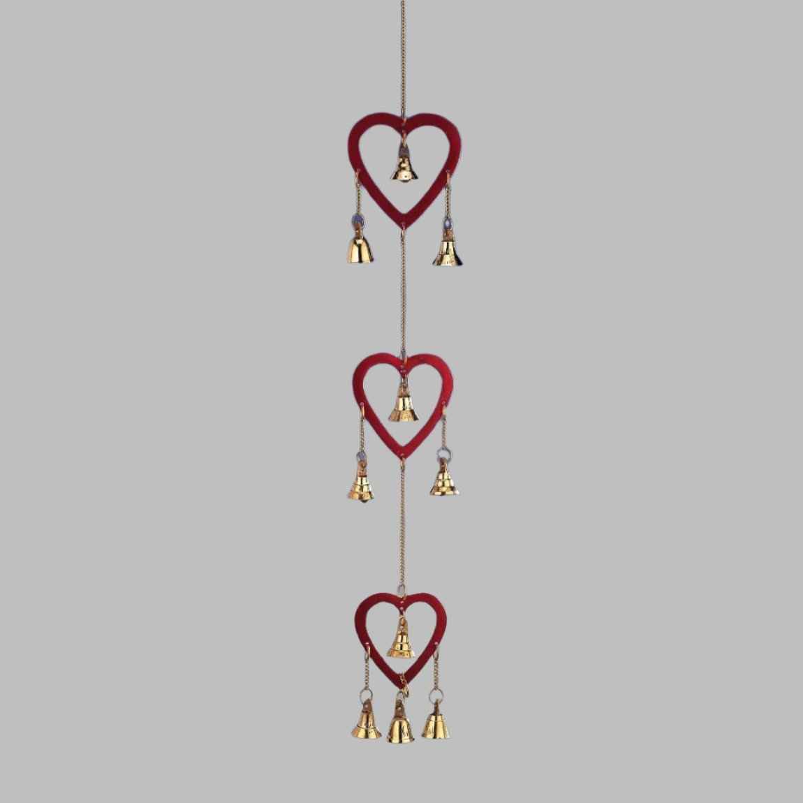 Triple Red Heart Chime-20"L (DISCONTINUED)