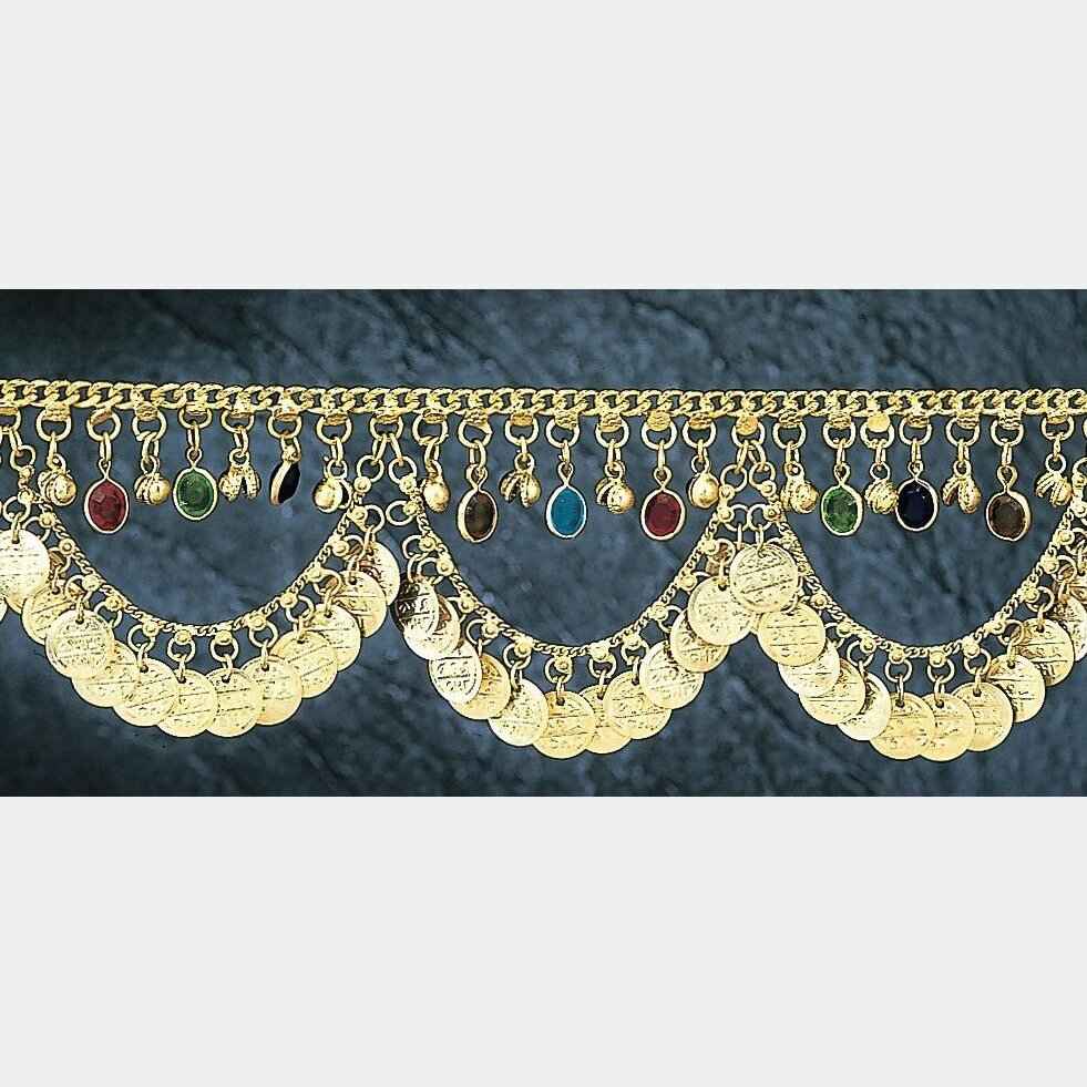 White Metal Necklace with Stunning Glass Charms - Mesmerizing & Luxurious Accessory