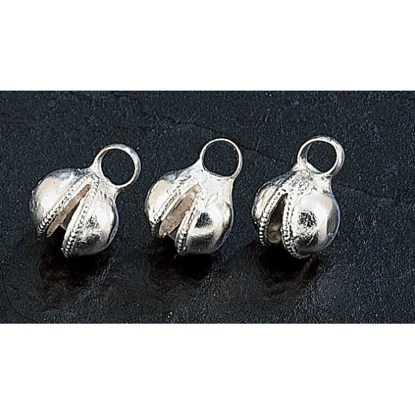 Large Ghungroo White Metal Bells - Beautiful & Authentic Accent Pieces