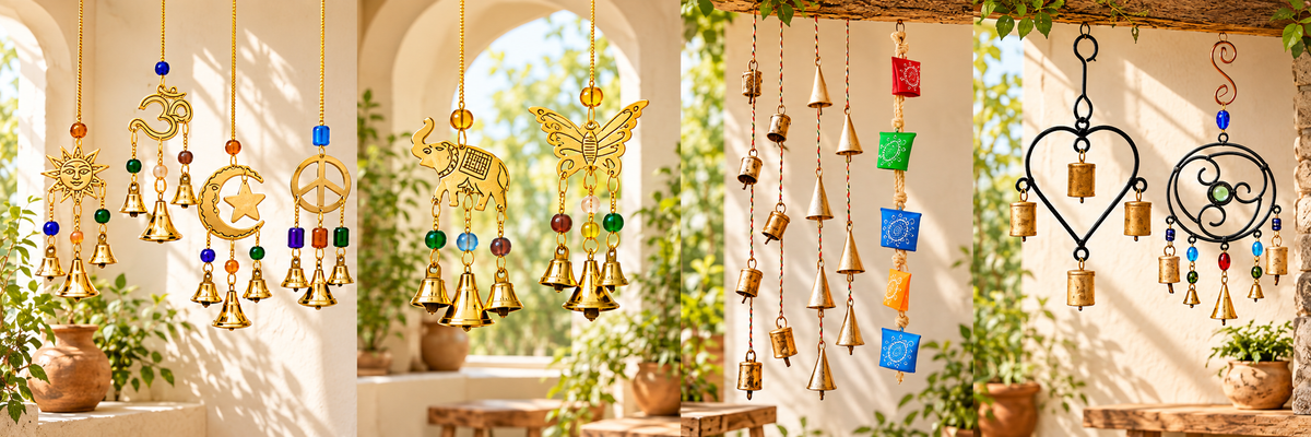 hanging bells and chimes collection