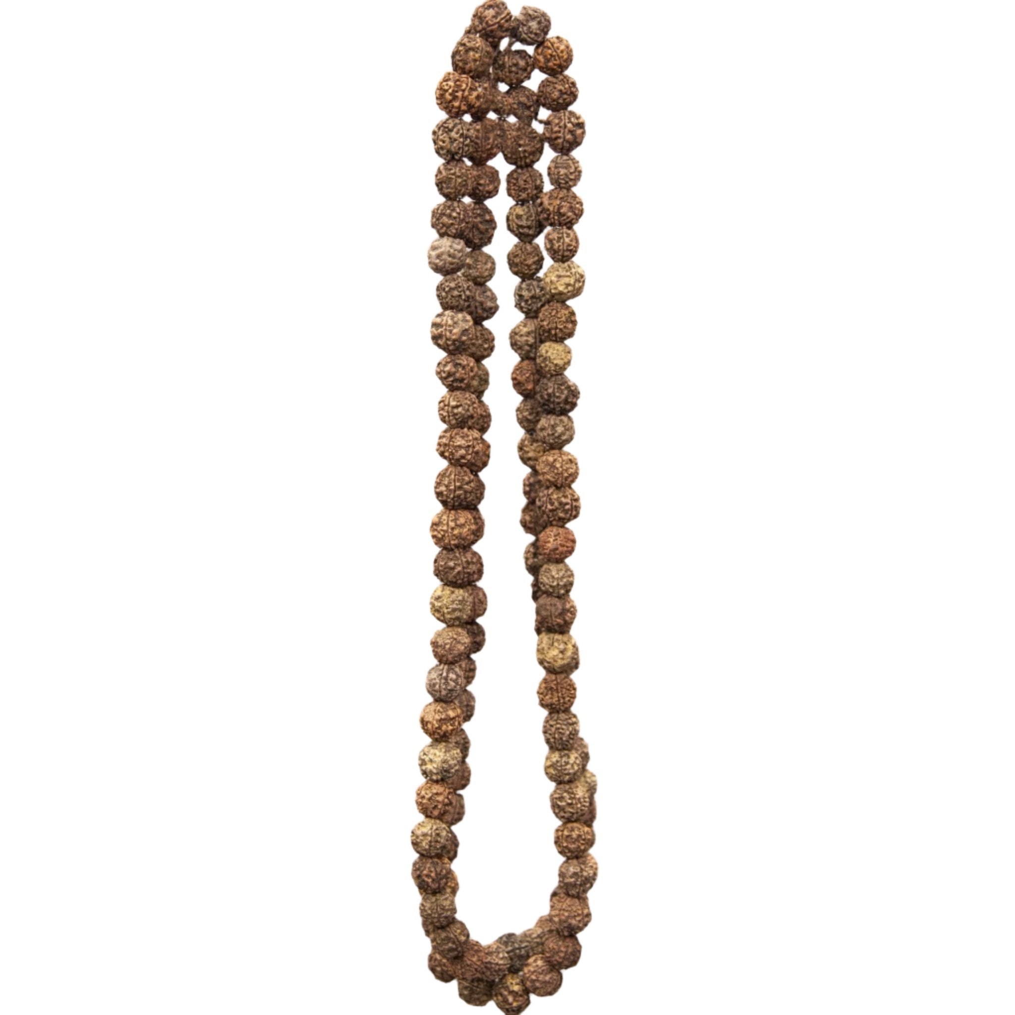 108 Large (18mm) Bead Rudraksha Mala - Prayer Beads - Bellbazaar.com - GW015