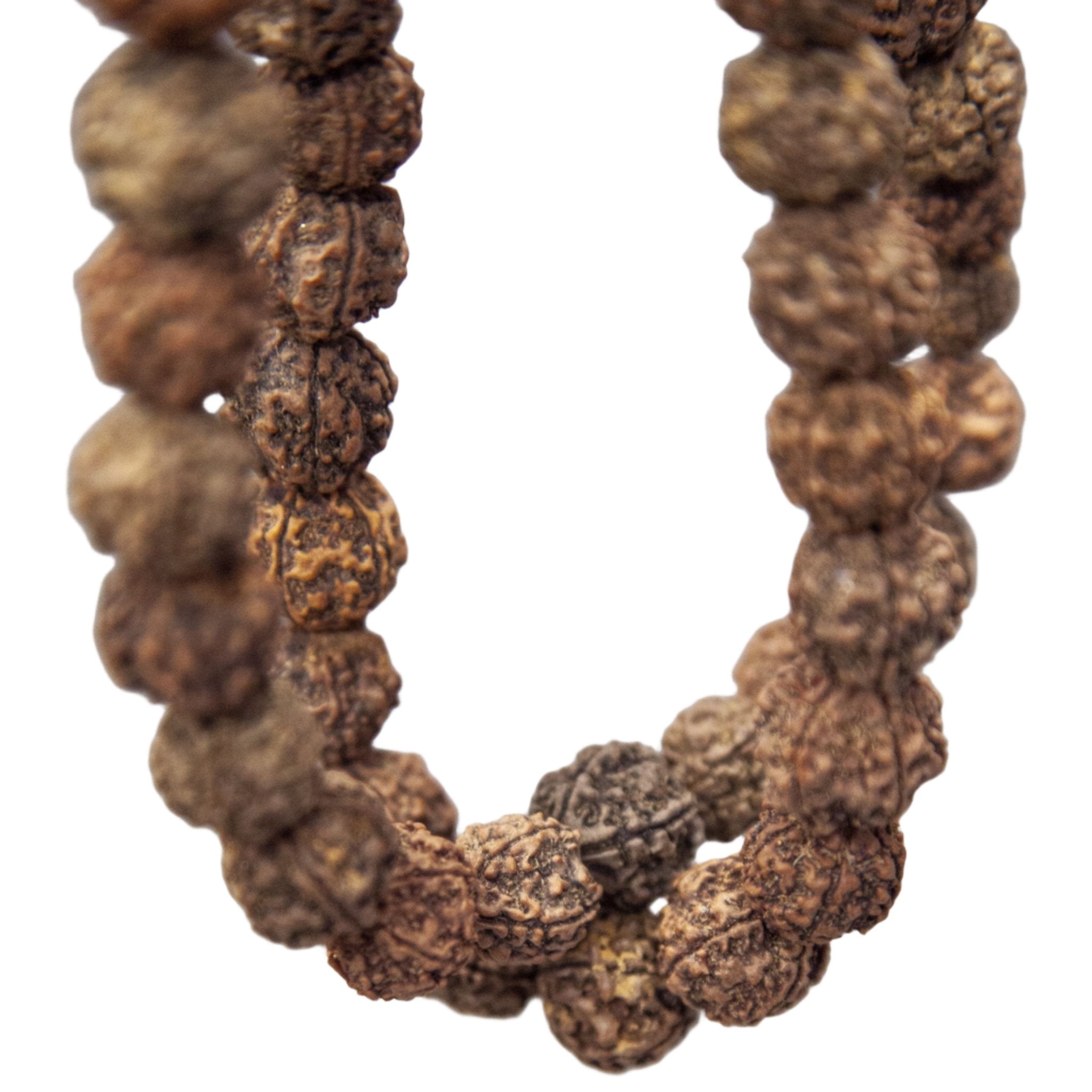 108 Large (18mm) Bead Rudraksha Mala - Prayer Beads - Bellbazaar.com - GW015