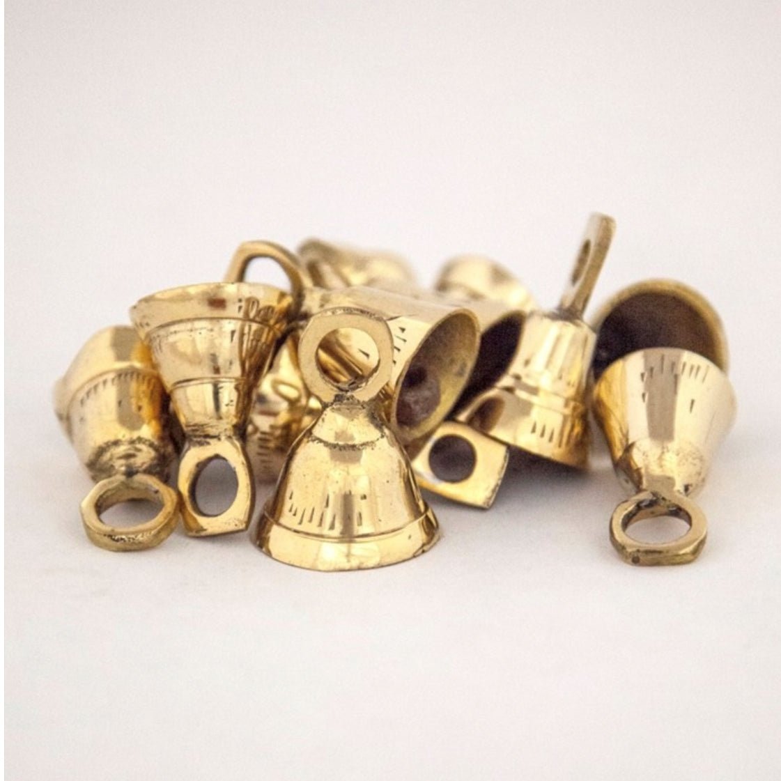 1.5" Assorted Brass Bells - Dozen - Decorative Bells - Bellbazaar.com - BL031