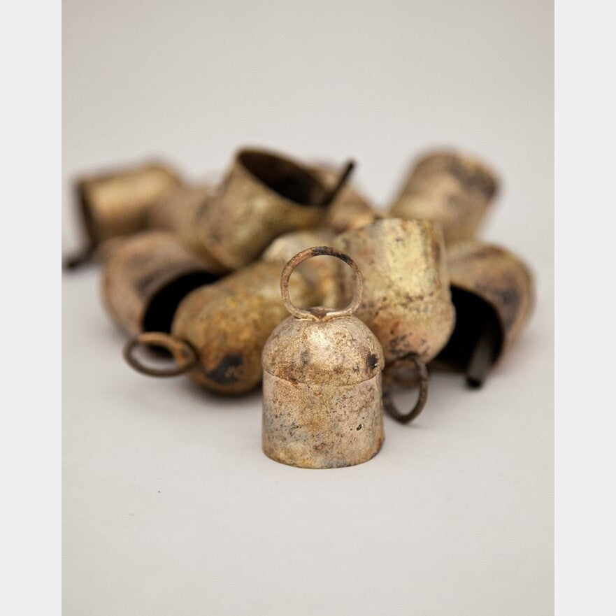 rustic tin bell with rounded top - alternate view 2