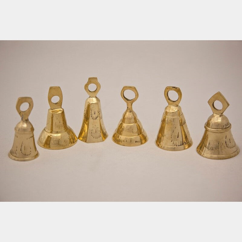3 inch assorted brass bells