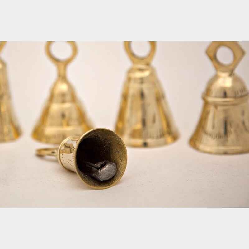 Brass Bells Set - 3 inch - Assorted Six Designs