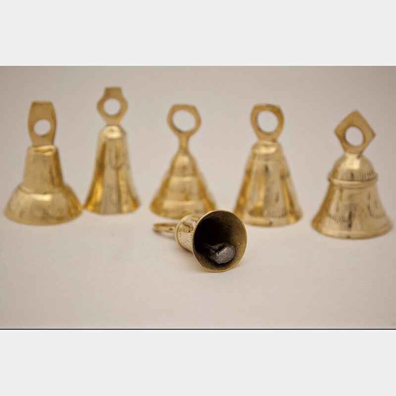 Brass Bells Set - 3 inch - Assorted Six Designs