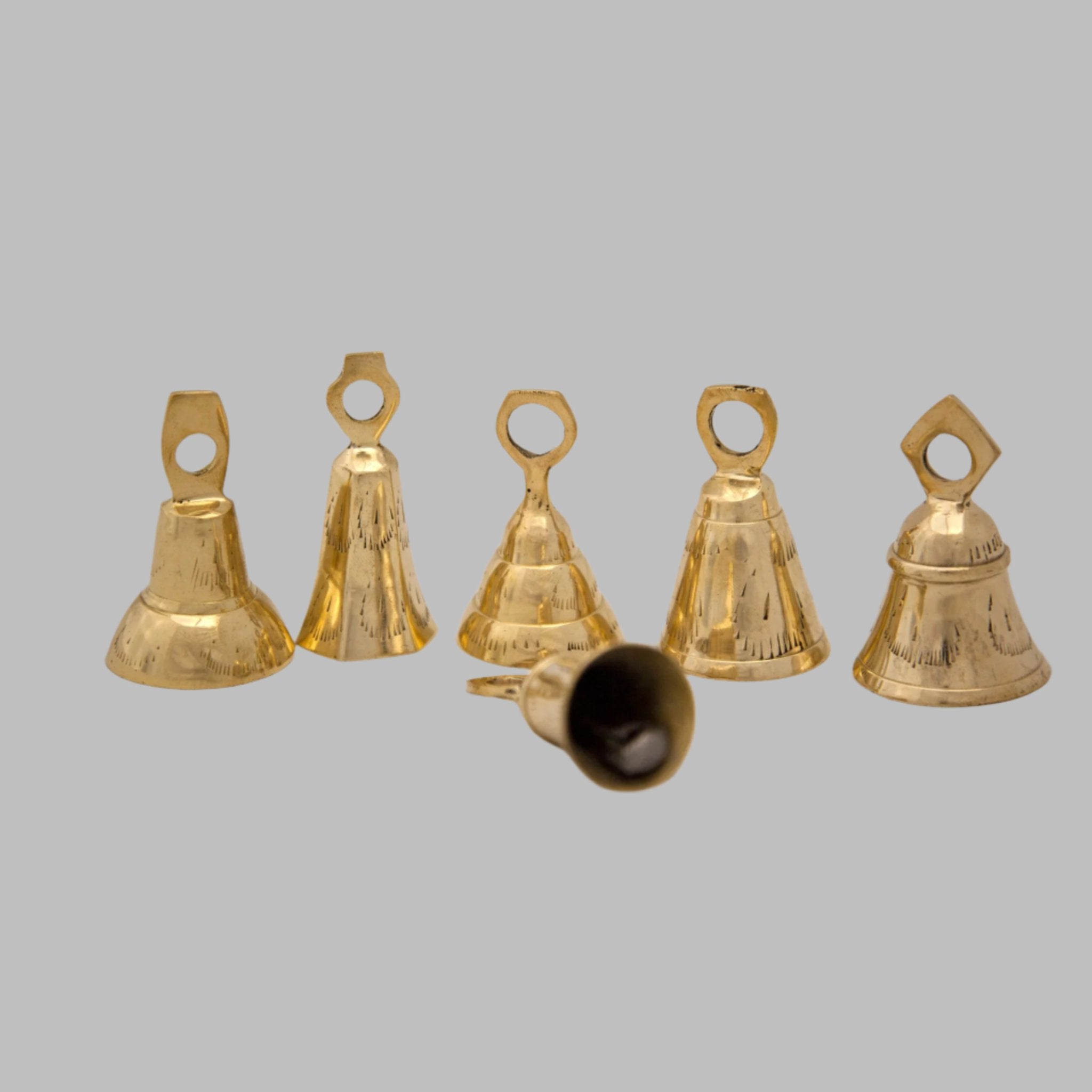 3" Assorted Brass Bells - Decorative Bells - Bellbazaar.com - BL035