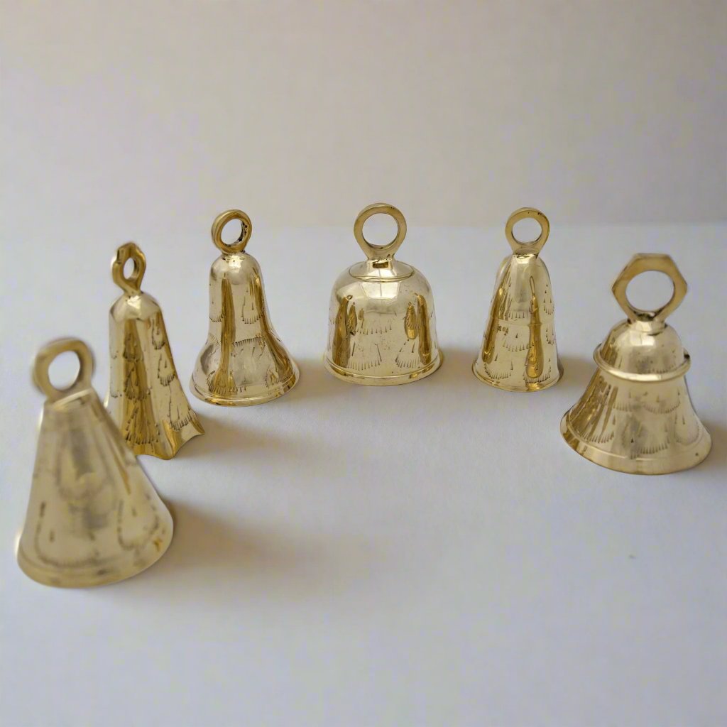 4" Assorted Brass Bells - Decorative Bells - Bellbazaar.com - BL039