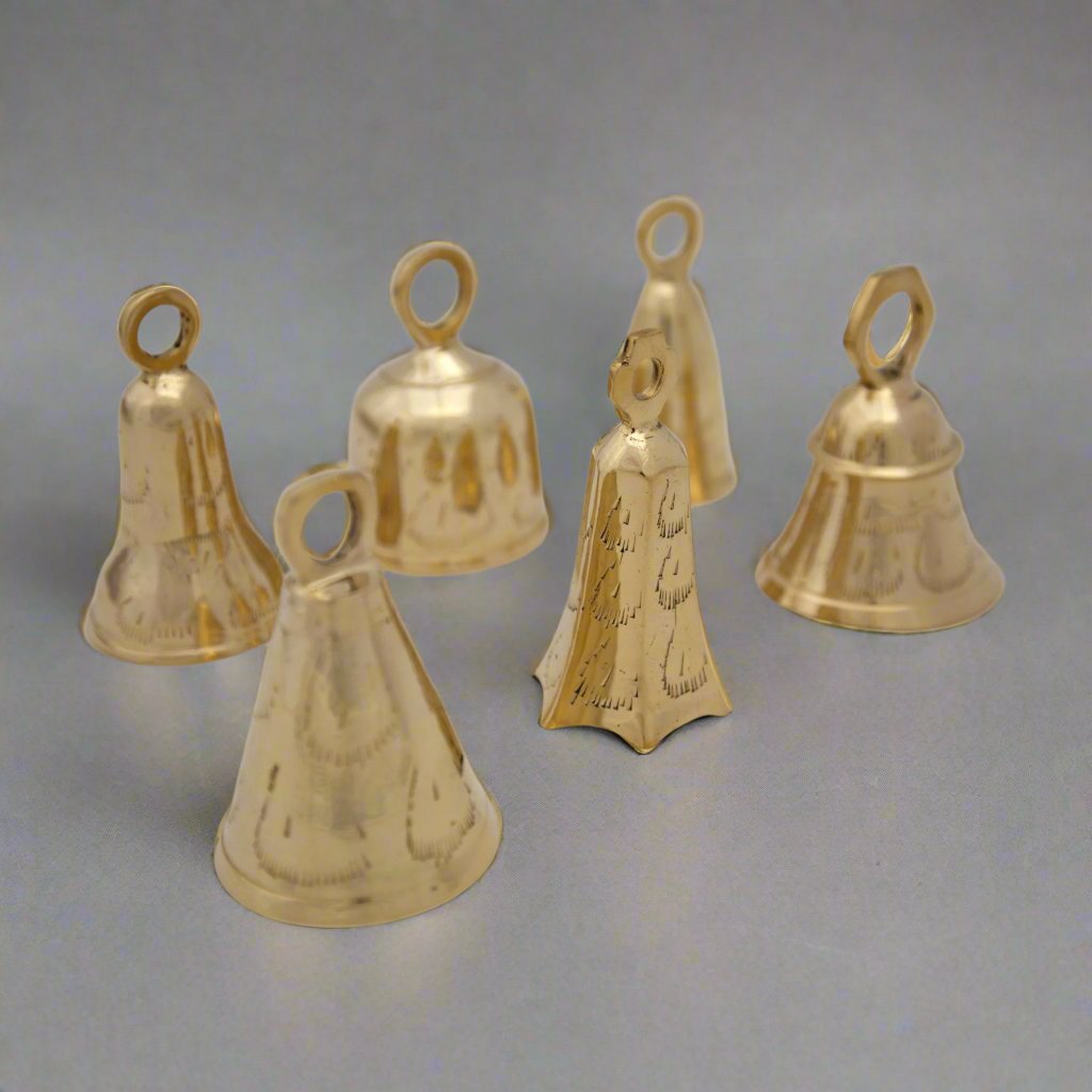 4" Assorted Brass Bells - Decorative Bells - Bellbazaar.com - BL039