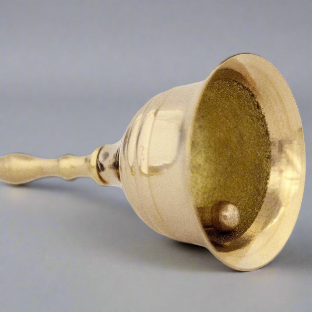 5 - Inch Polished Brass Handbells - Decorative Bells - Bellbazaar.com - BL064 - A