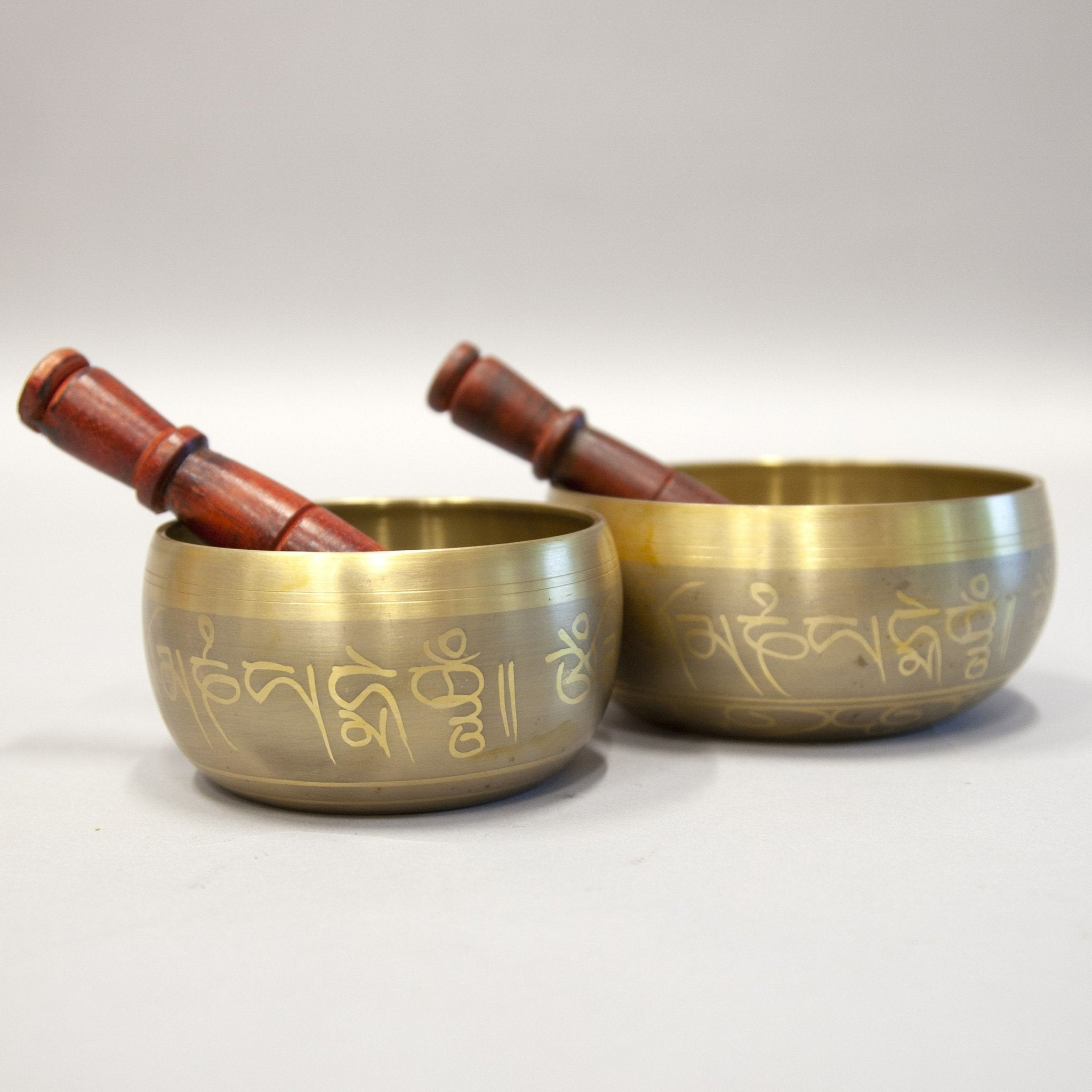 7 - Metals Buddha Singing Bowls with Mallets - Religious Items - Bellbazaar.com - BW641