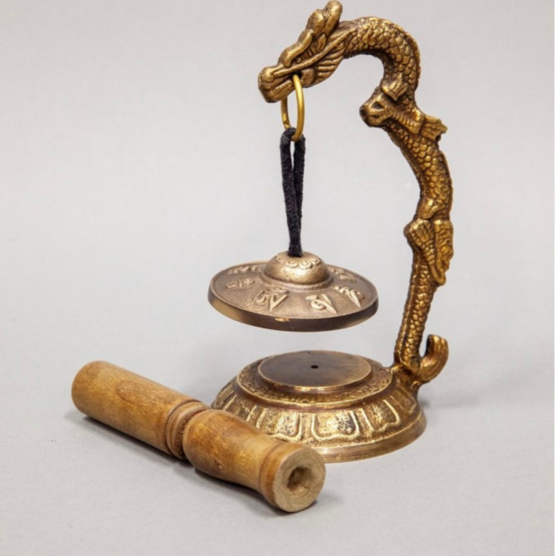 Antique Finish Seven Metal Meditation Gong - 6” Height