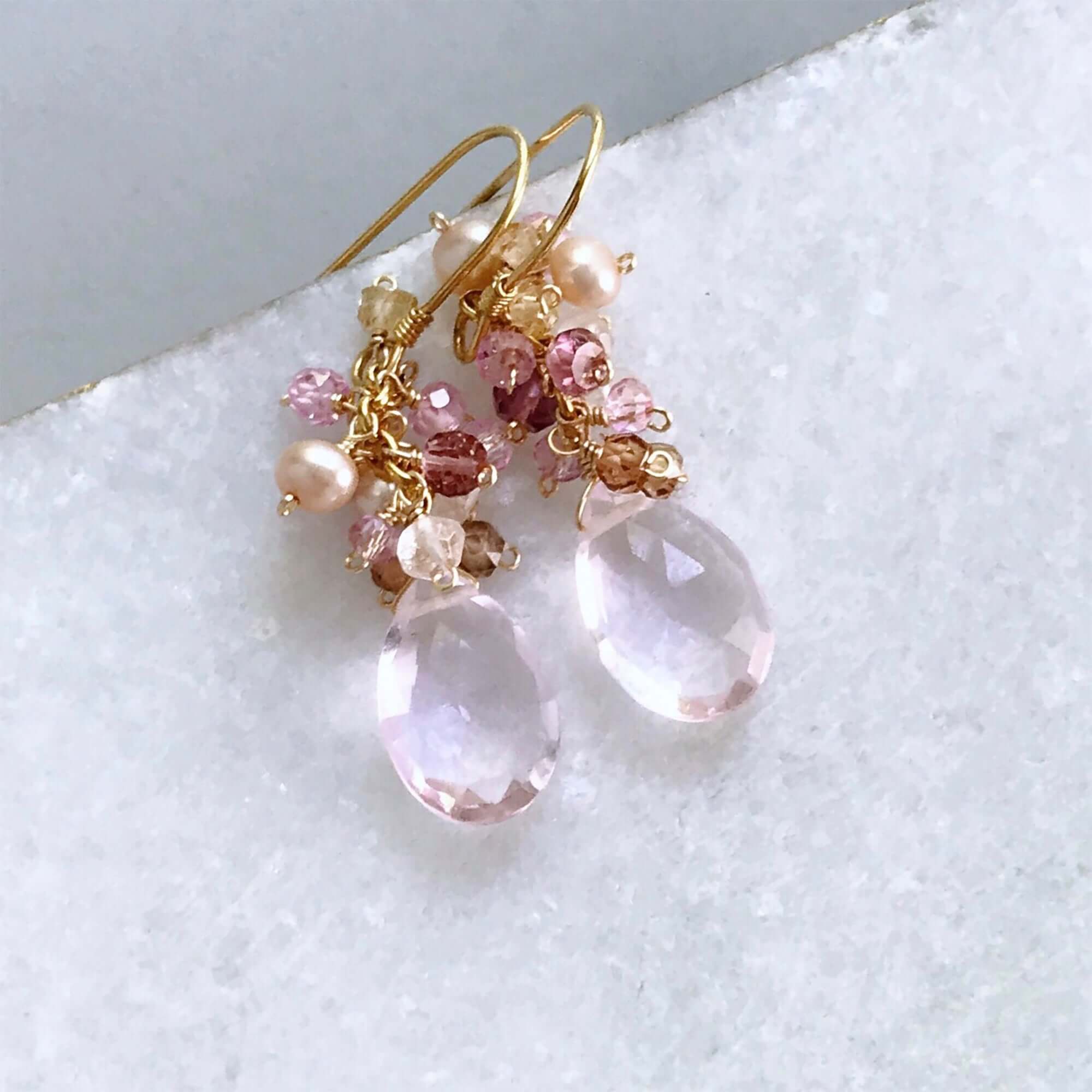 Rose Pink Bala Earrings