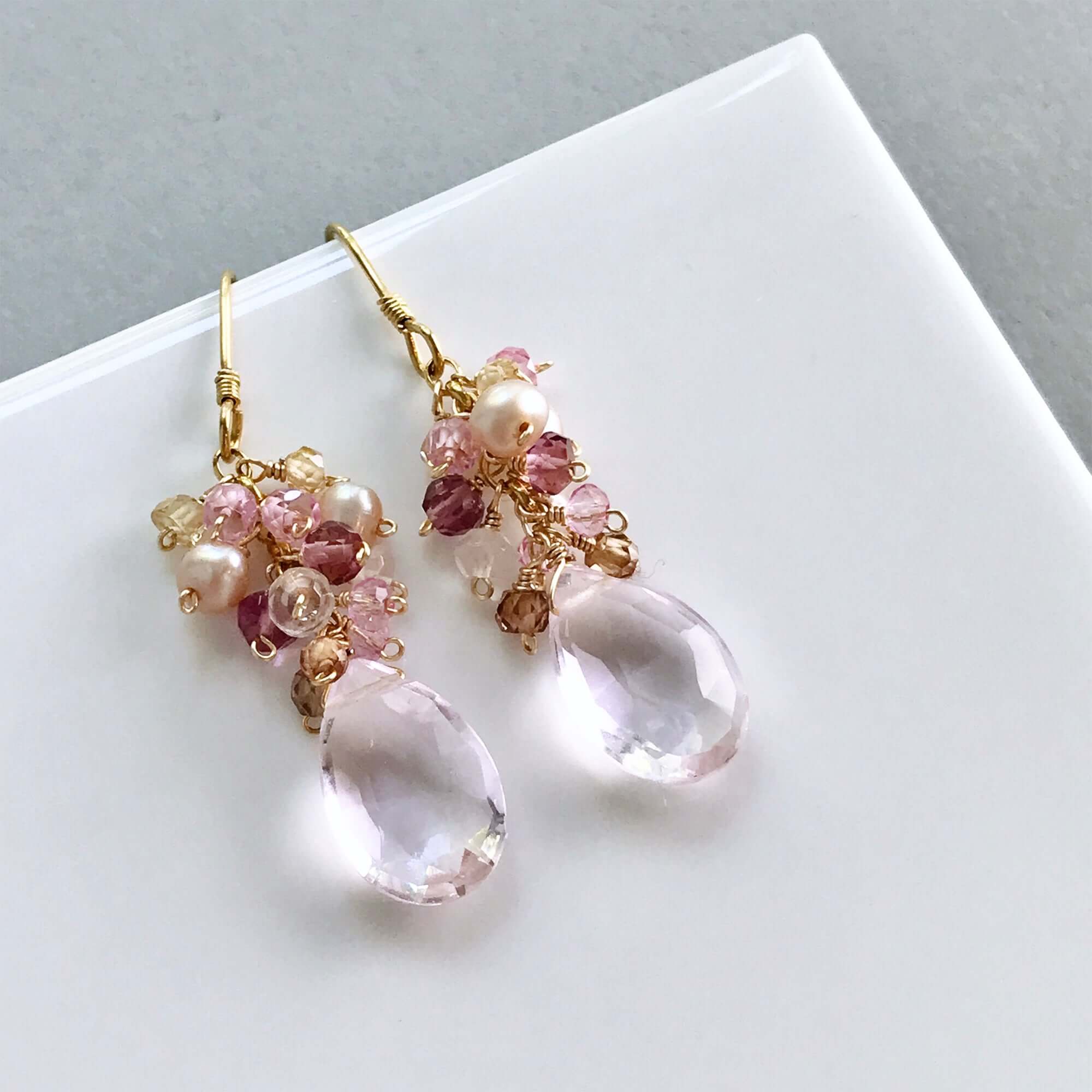 Rose Pink Bala Earrings