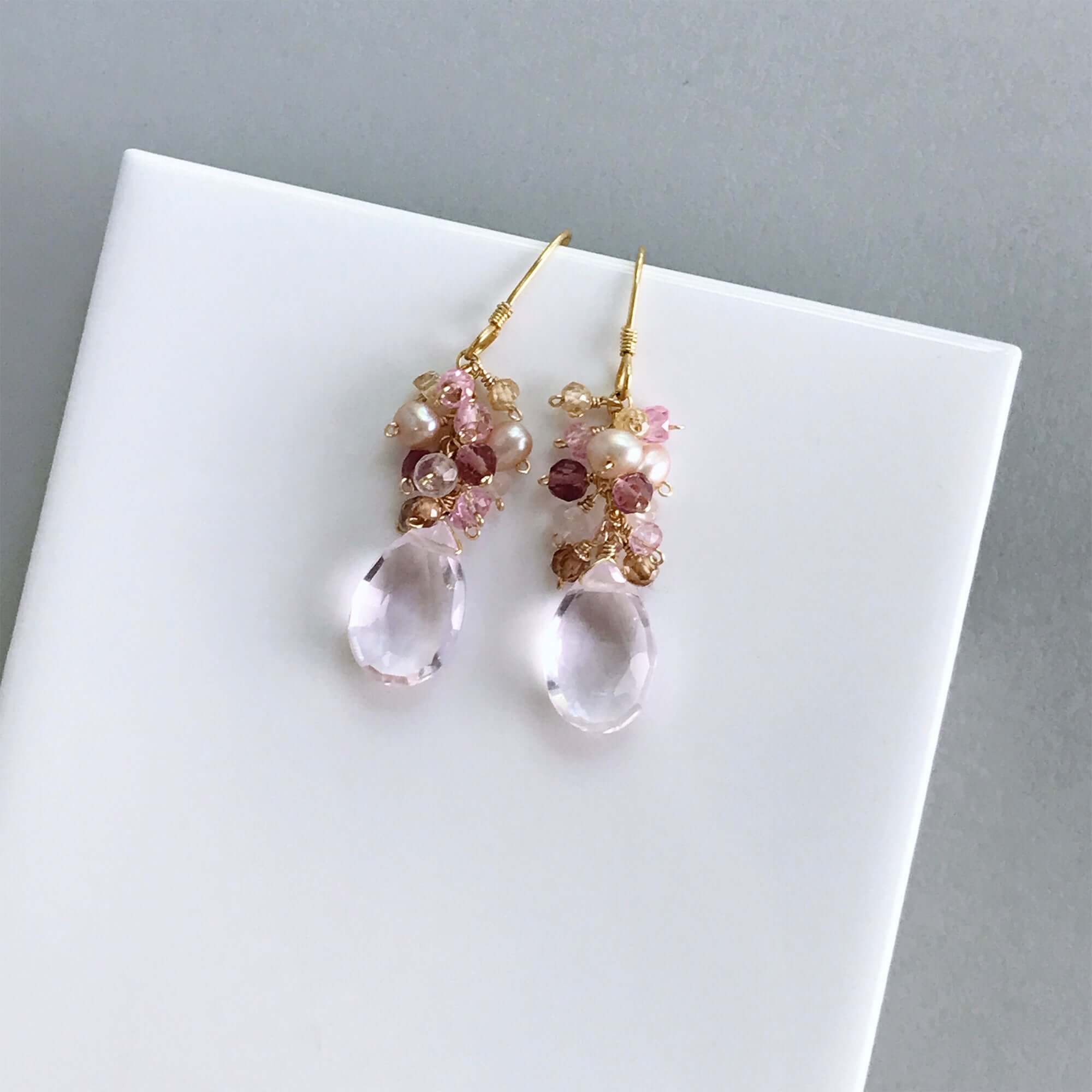 Rose Pink Bala Earrings