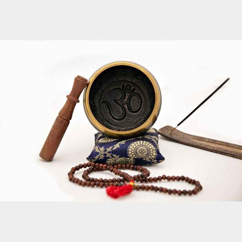 Seven-Metal OM Singing Bowl with Mallet
